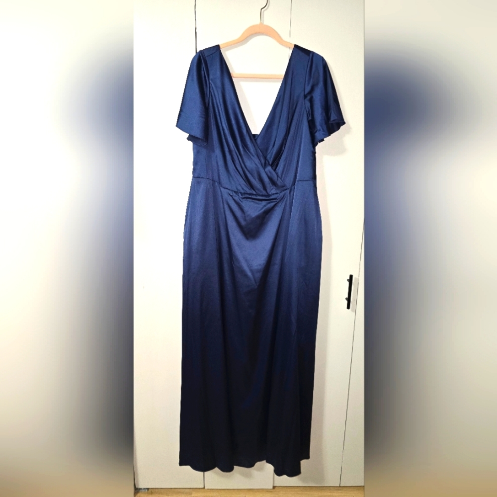 Celebrate DB STUDIO size 20 satin formal dress